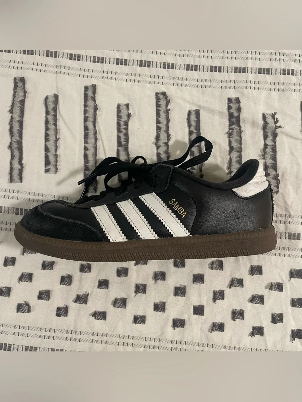 adidas Kids 1.5 Black/White Samba Sneakers